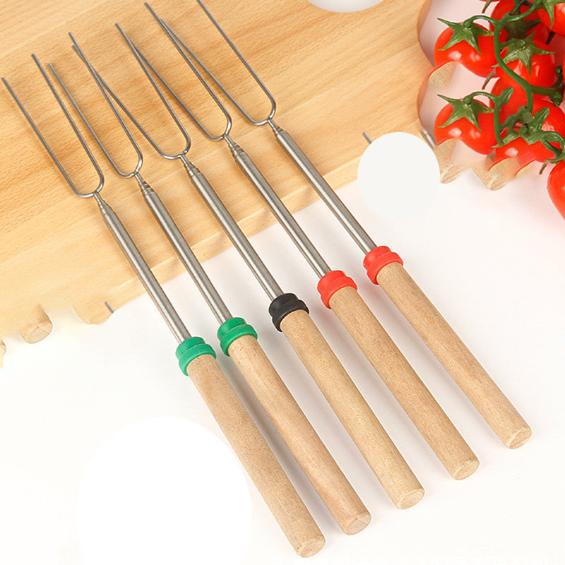 8 color stainless steel barbecue fork
