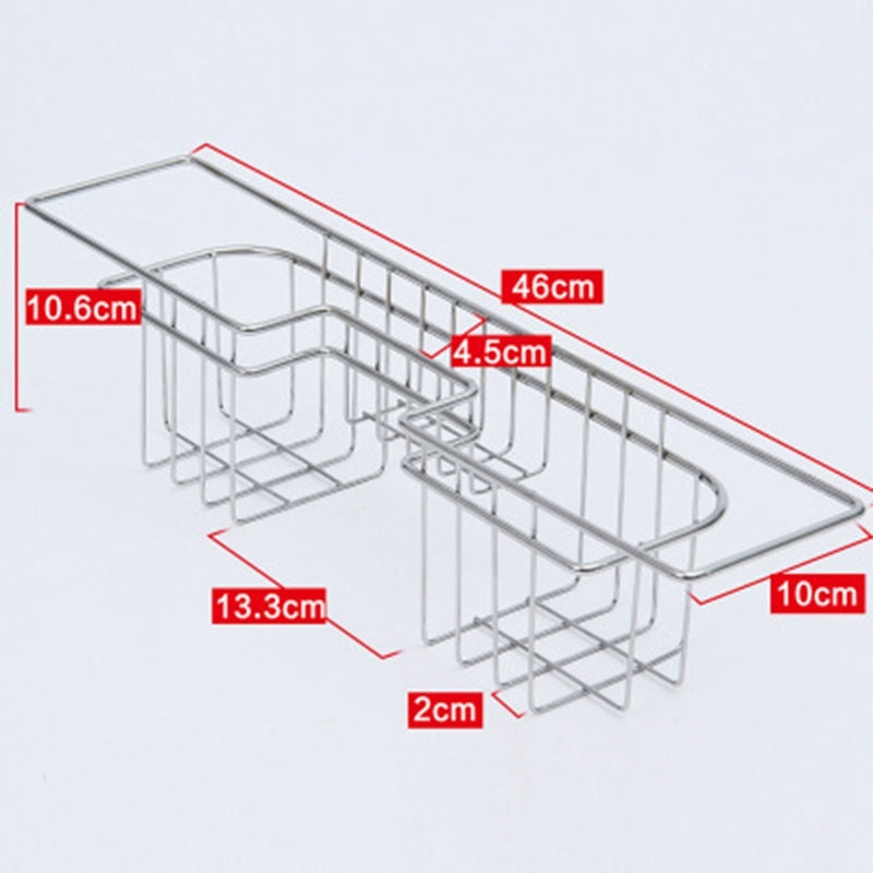 Stainless steel multifunctional sink drain stand