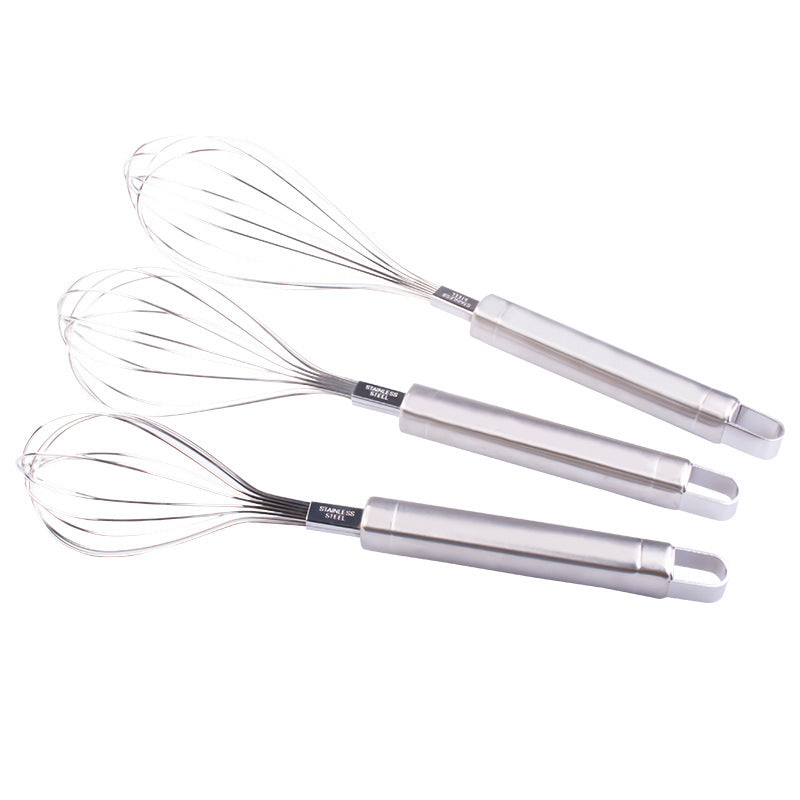 8-inch stainless steel egg beater