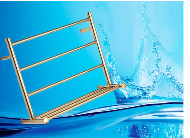 Stainless Steel Golden Electroplating Towel Rack