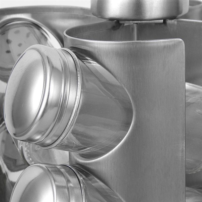 Stainless steel rotating seasoning bottle