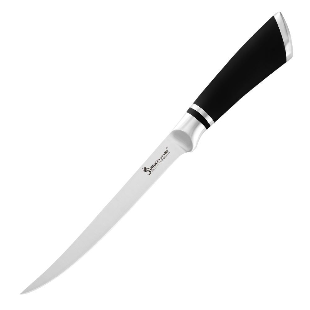 Stainless steel horseshoe handle piercing knife