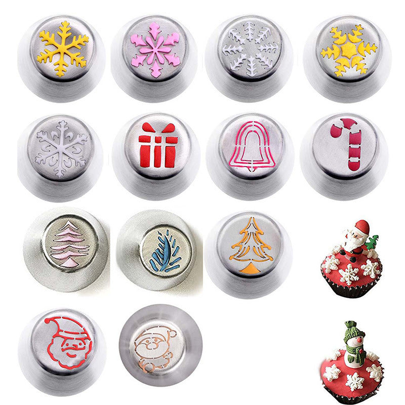 Stainless Steel Christmas Framing Nozzle Set