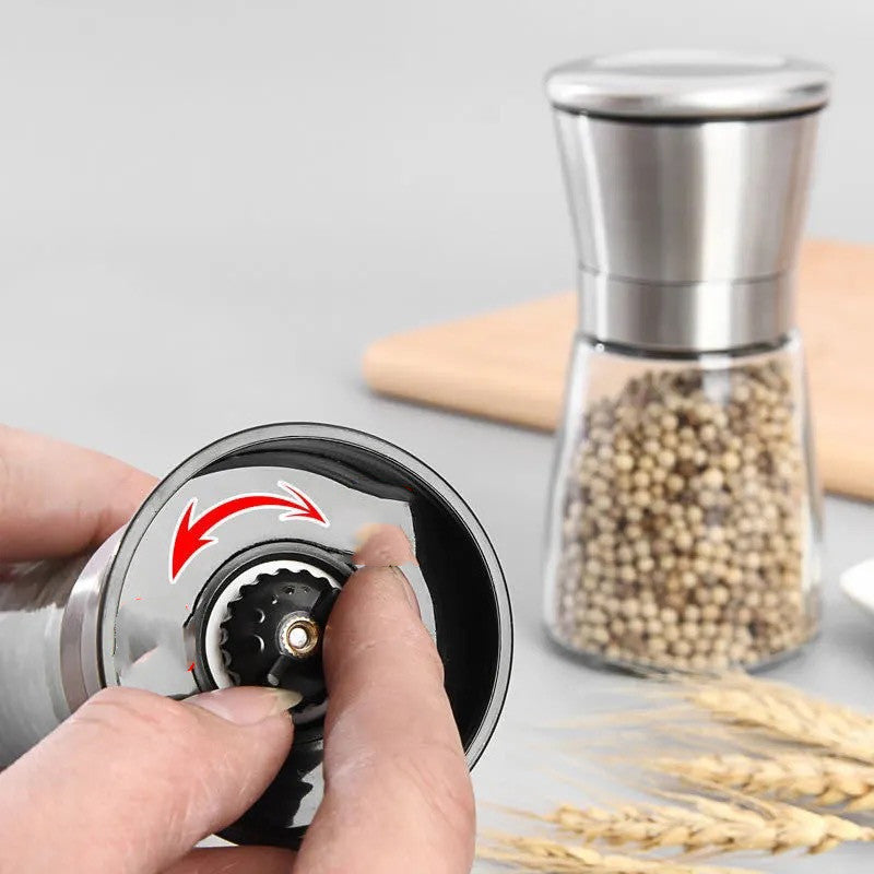 Stainless Steel Pepper Grinder Glass Manual