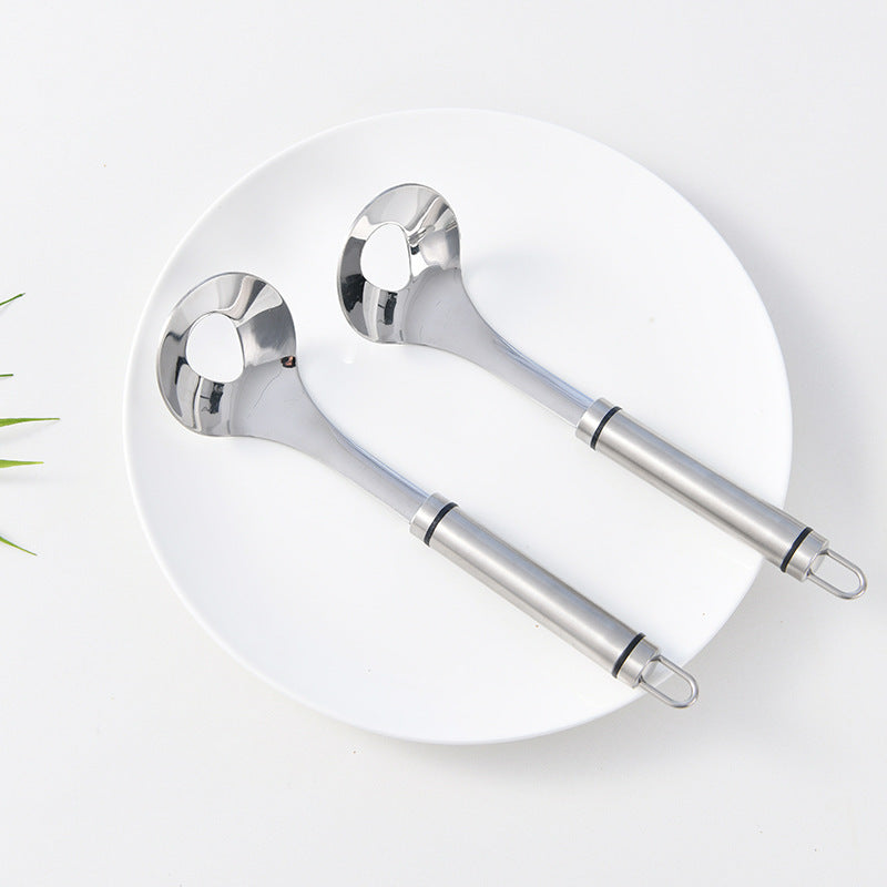 Stainless steel squeezed meatball artifact