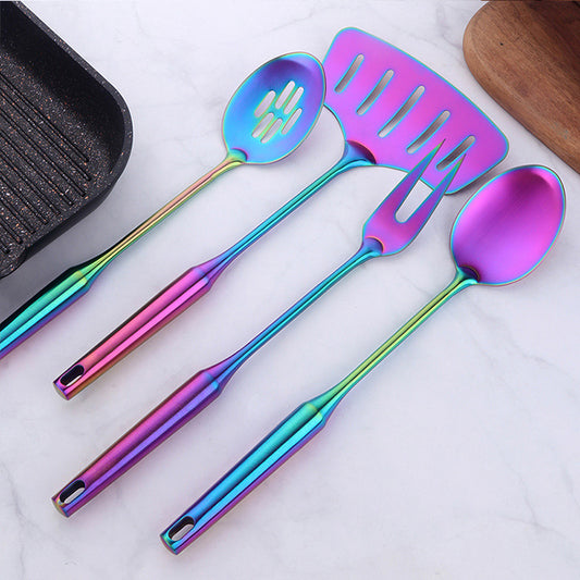 Seven-piece stainless steel kitchenware set