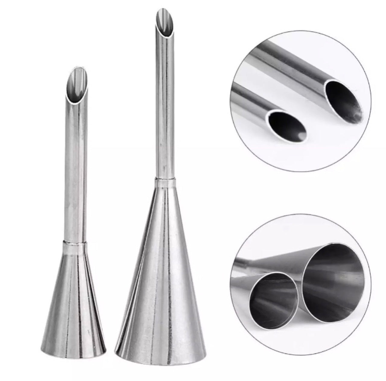 Stainless Steel Puff Cream Squeeze Mouth