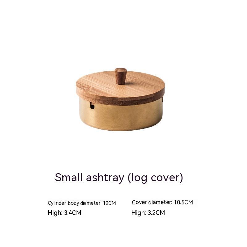 Stainless Steel Windproof Ashtray With Lid