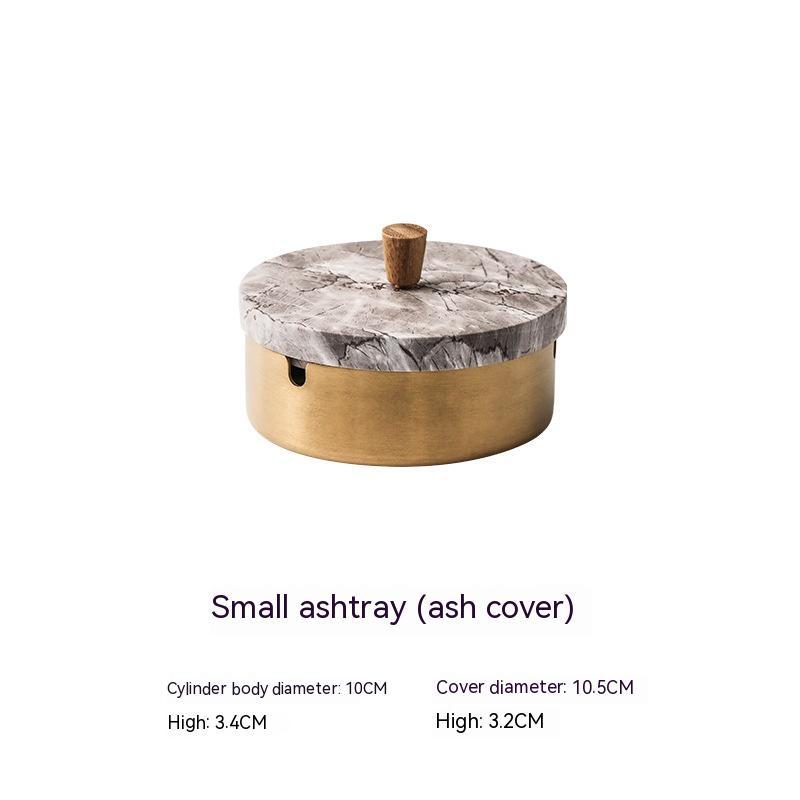 Stainless Steel Windproof Ashtray With Lid
