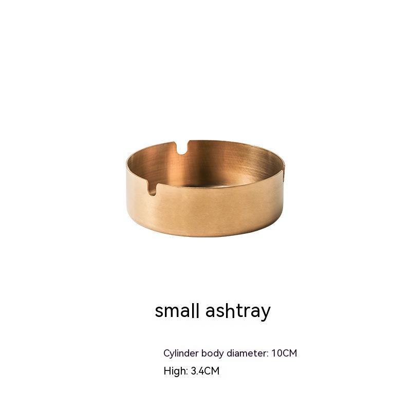 Stainless Steel Windproof Ashtray With Lid