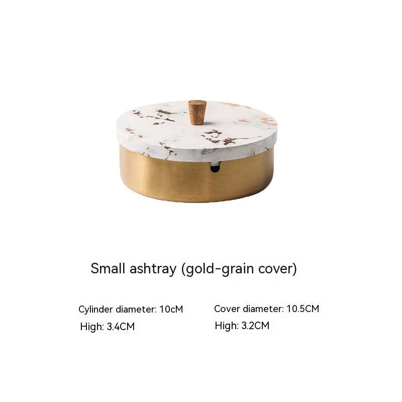 Stainless Steel Windproof Ashtray With Lid