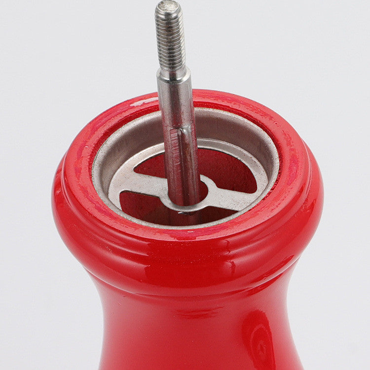 Manual Beech Stainless Steel Pepper Grinder