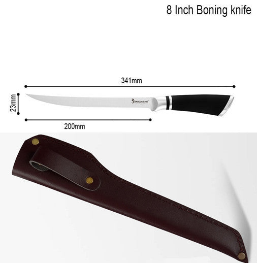 Stainless steel horseshoe handle piercing knife